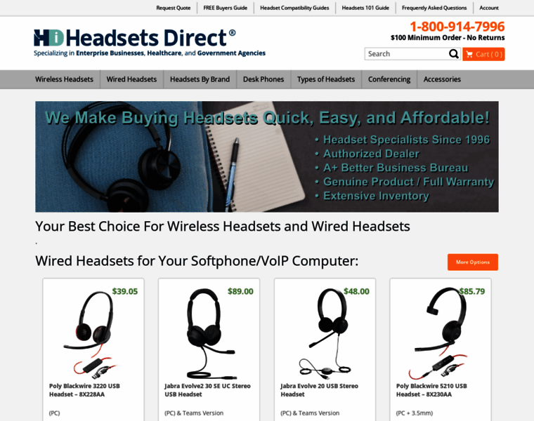 Headsetsdirect.com thumbnail