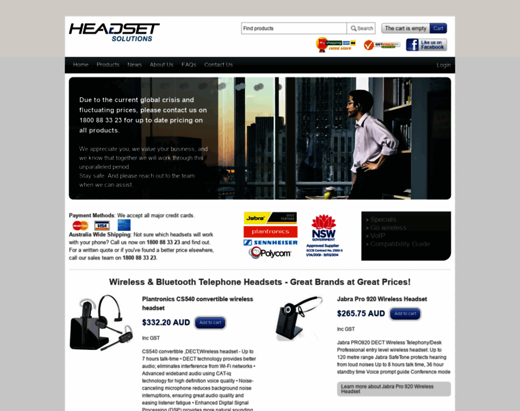 Headsetsolutions.com.au thumbnail