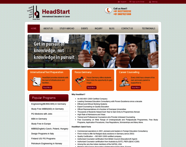 Headstart.co.in thumbnail