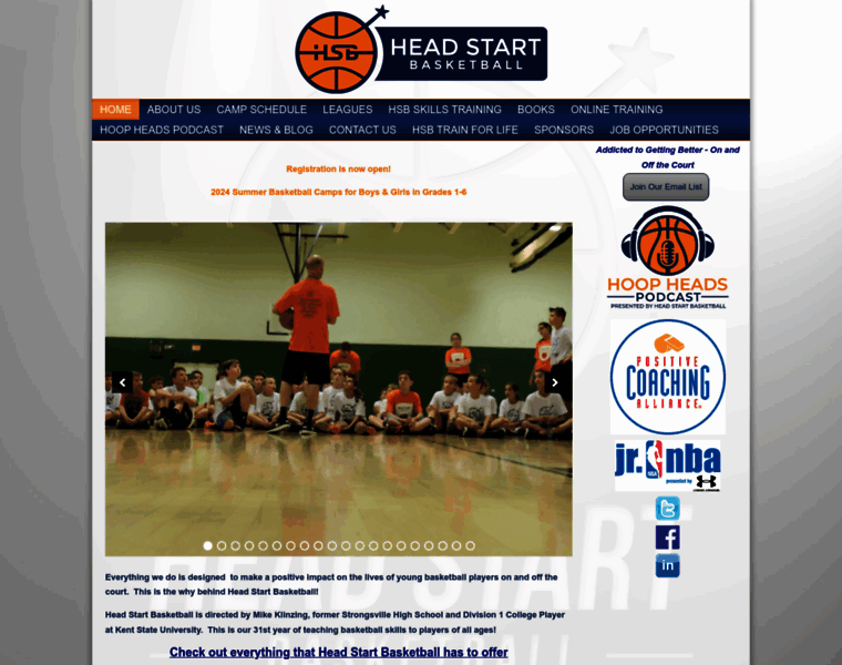 Headstartbasketball.com thumbnail