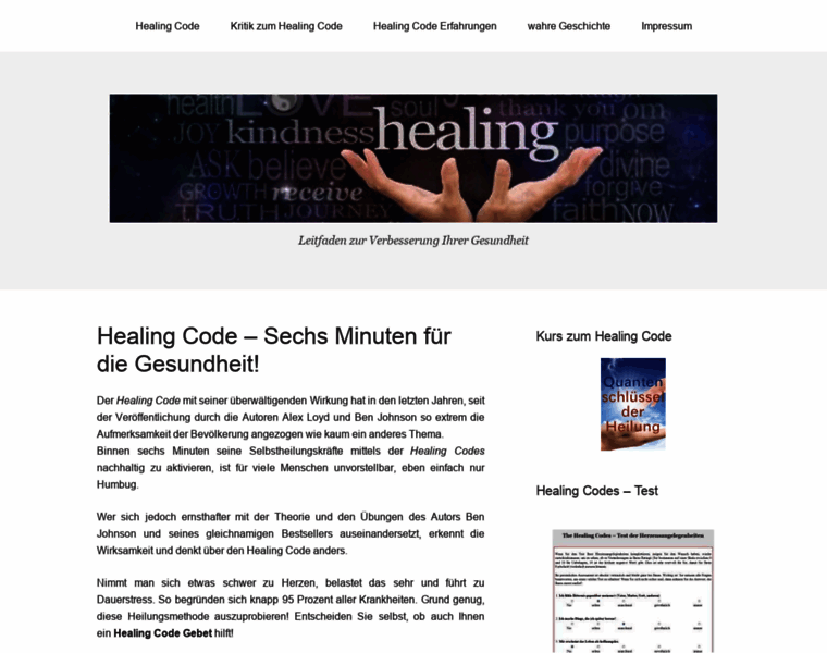 Healing-code.info thumbnail