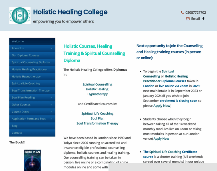 Healingcollege.co.uk thumbnail
