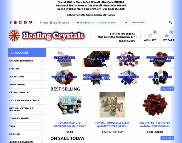 Healingcrystals.com thumbnail