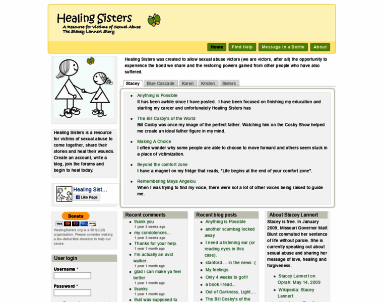 Healingsisters.org thumbnail