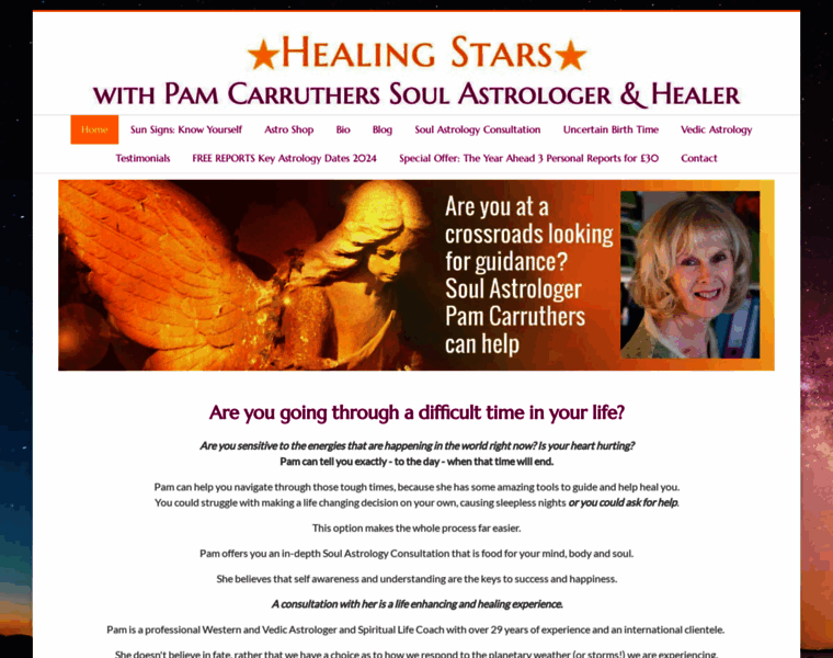 Healingstars.com thumbnail