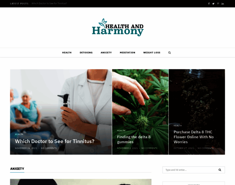 Health-and-harmony.net thumbnail