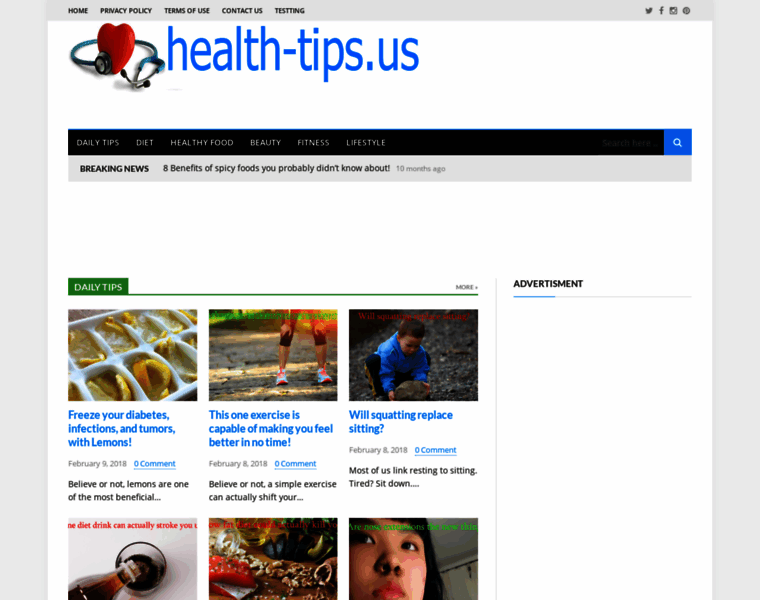 Health-tips.us thumbnail