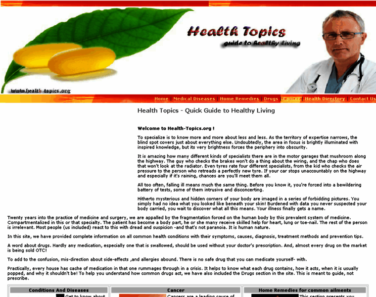 Health-topics.org thumbnail