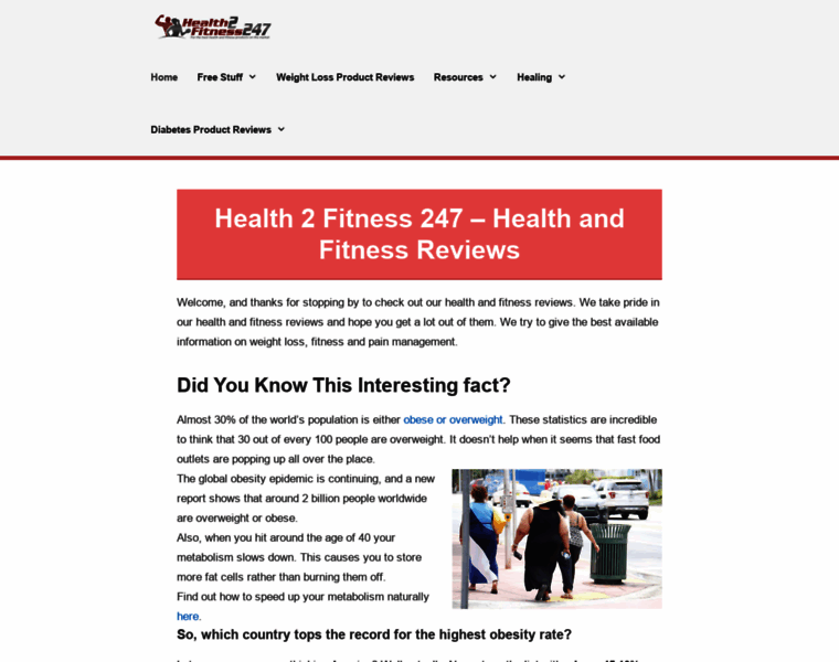 Health2fitness247.com thumbnail