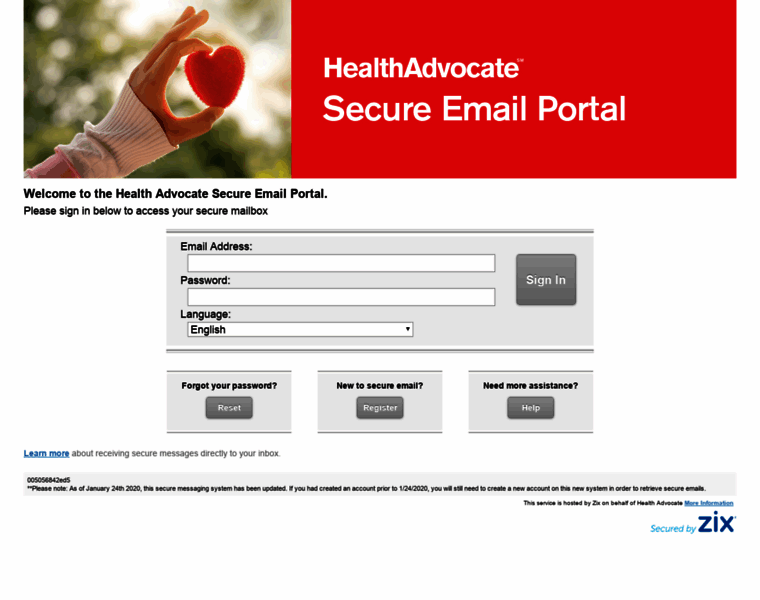 Healthadvocate.secureemailportal.com thumbnail
