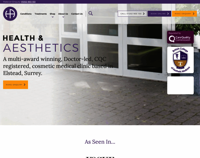 Healthandaesthetics.co.uk thumbnail