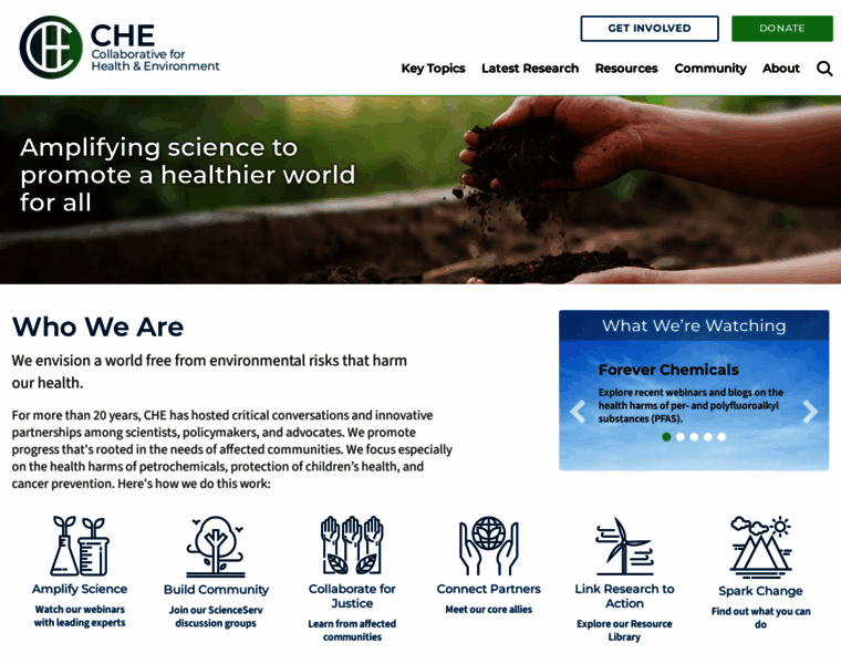 Healthandenvironment.org thumbnail