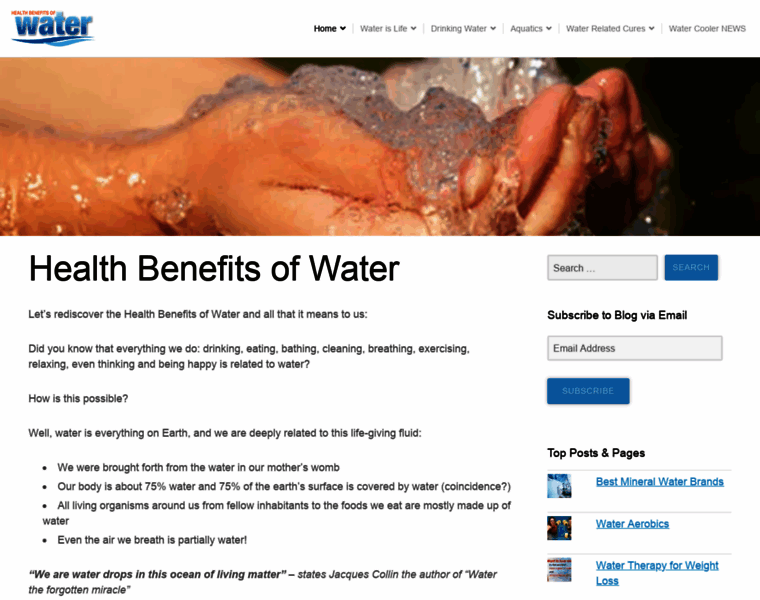 Healthbenefitsofwater.com thumbnail
