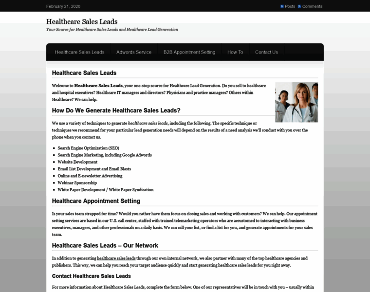 Healthcare-sales-leads.com thumbnail