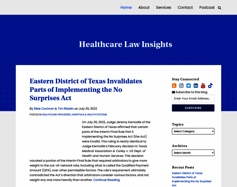 Healthcarelawinsights.com thumbnail