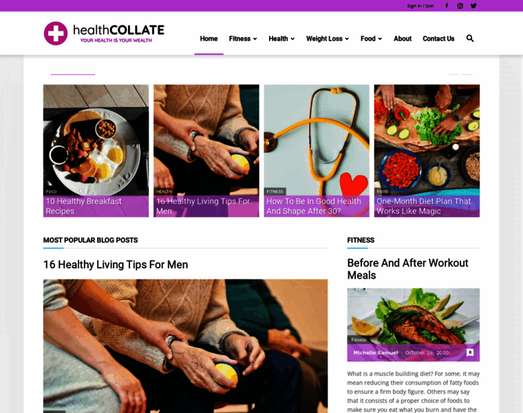 Healthcollate.com thumbnail