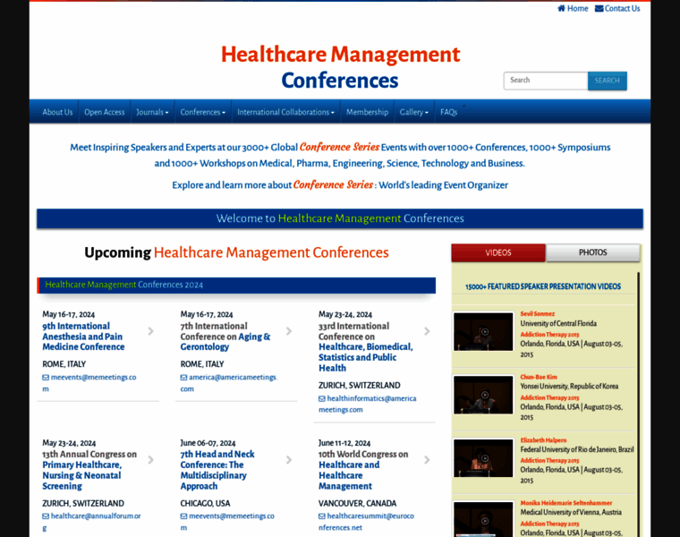 Healthconferences.org thumbnail