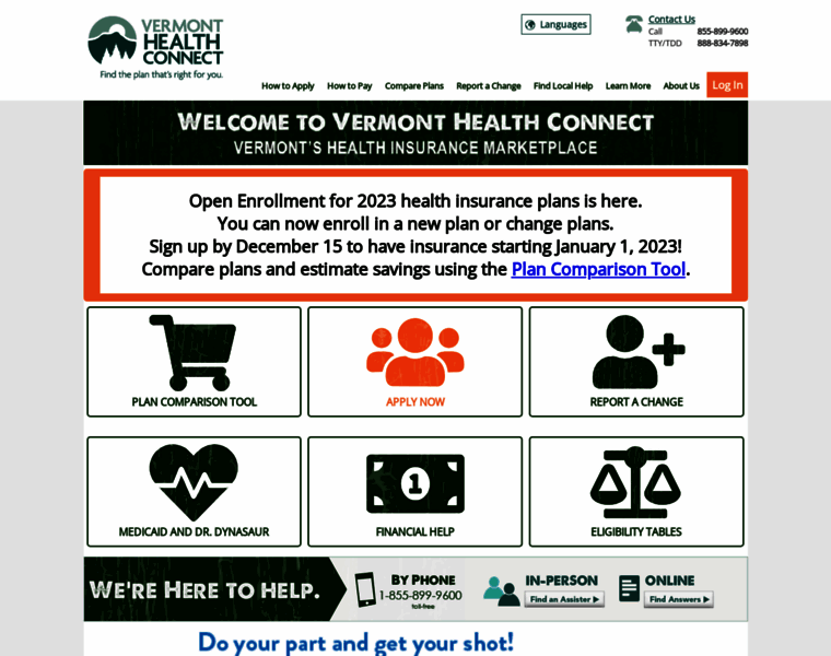 Healthconnect.vermont.gov thumbnail