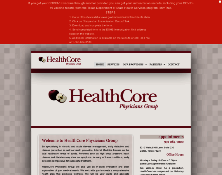 Healthcoreweb.com thumbnail