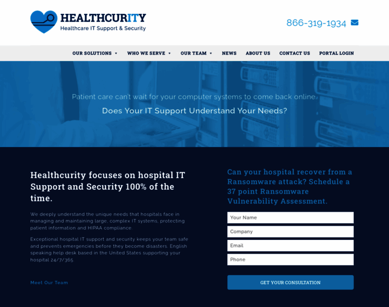 Healthcurity.com thumbnail