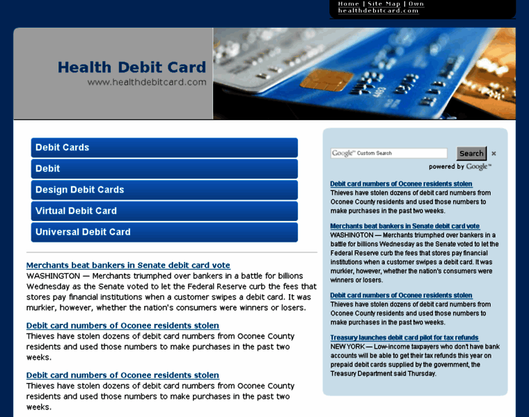 Healthdebitcard.com thumbnail