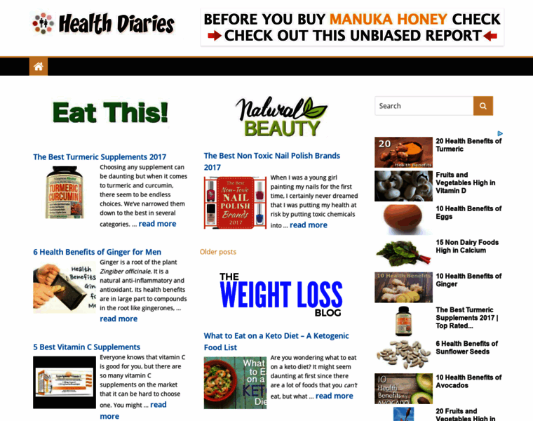 Healthdiaries.com thumbnail