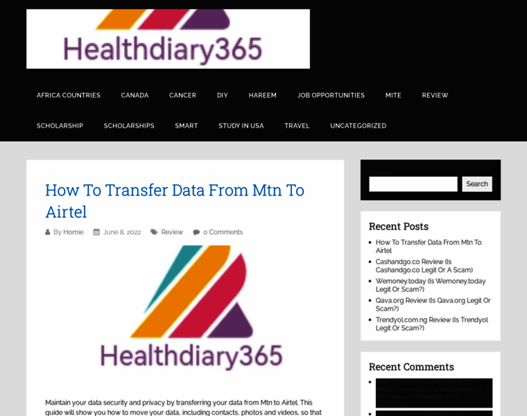 Healthdiary365.com thumbnail