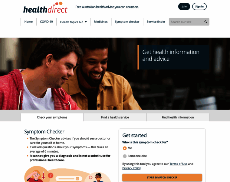 Healthdirect.org.au thumbnail