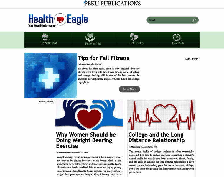 Healtheagle.com thumbnail