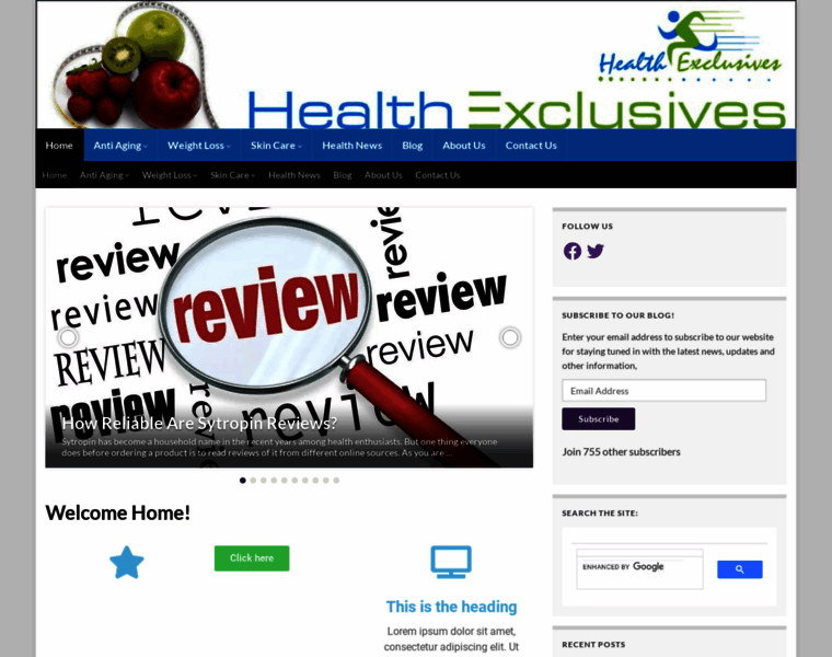 Healthexclusives.com thumbnail