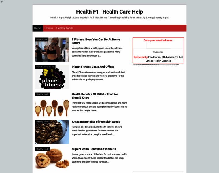 Healthf1.com thumbnail