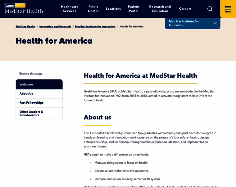 Healthforamerica.org thumbnail