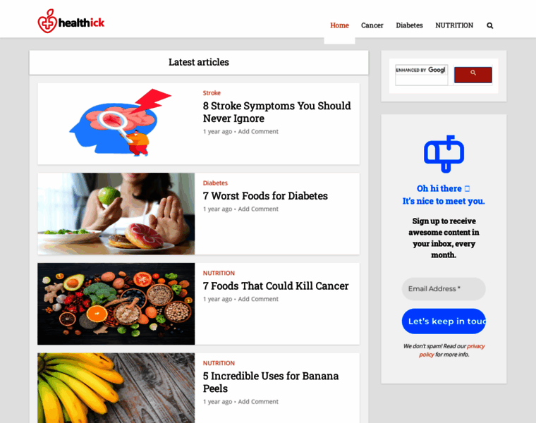 Healthick.com thumbnail