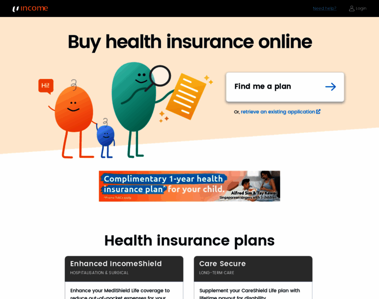 Healthinsurance.income.com.sg thumbnail