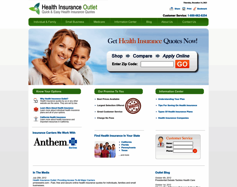 Healthinsuranceoutlet.com thumbnail