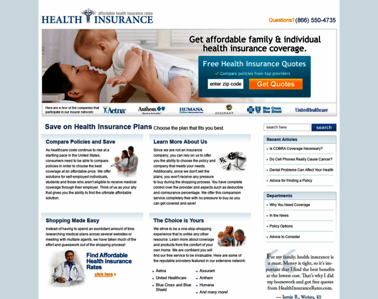 Healthinsurancerates.com thumbnail
