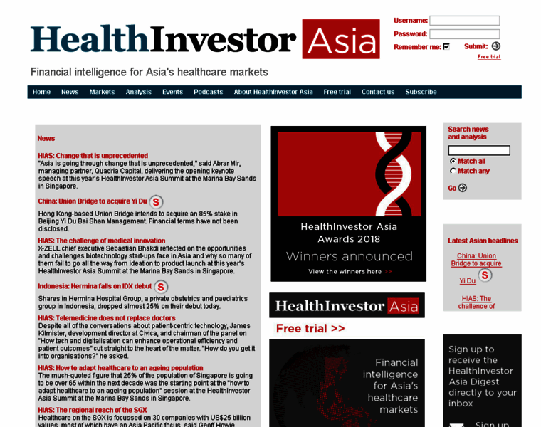 Healthinvestorasia.com thumbnail