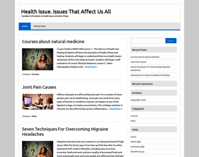 Healthissue.info thumbnail