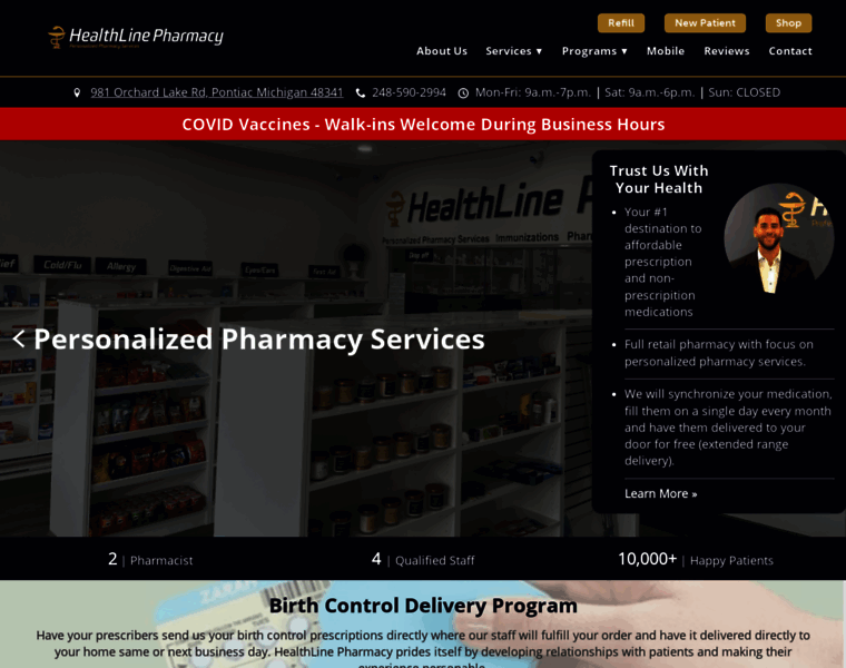 Healthline-pharmacy.com thumbnail
