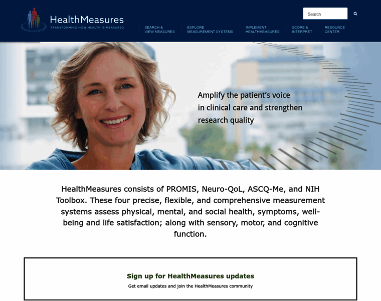 Healthmeasures.net thumbnail
