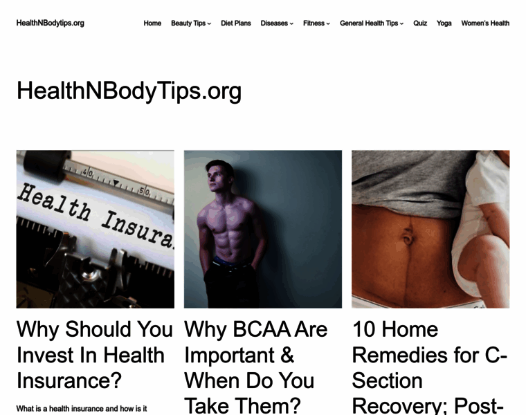 Healthnbodytips.org thumbnail