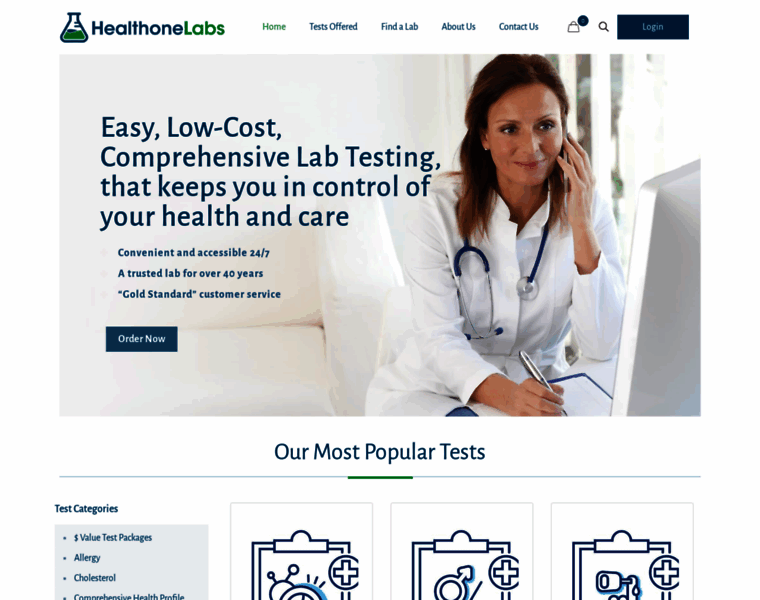 Healthonelabs.com thumbnail