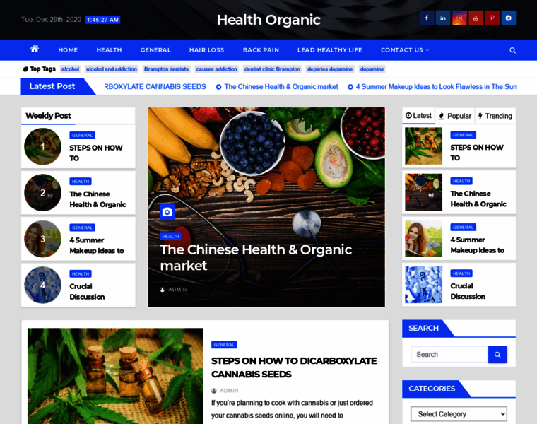 Healthorganic.net thumbnail