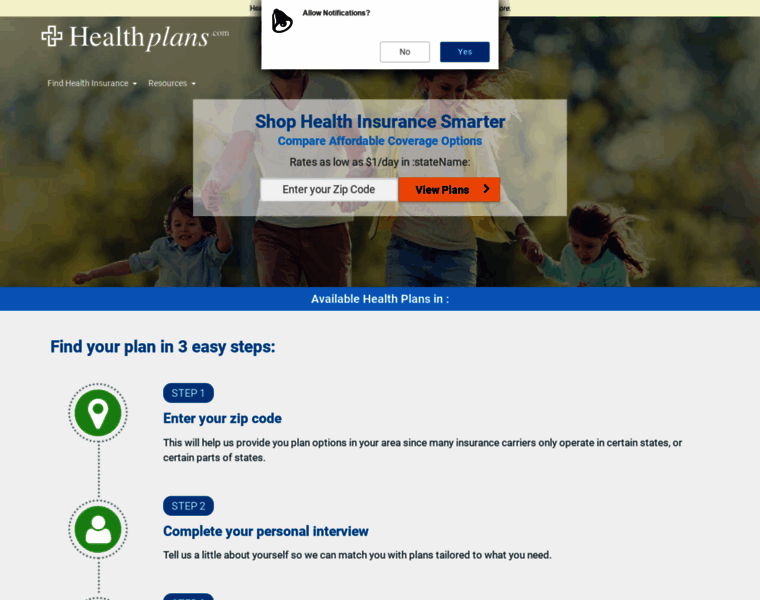 Healthplans.com thumbnail