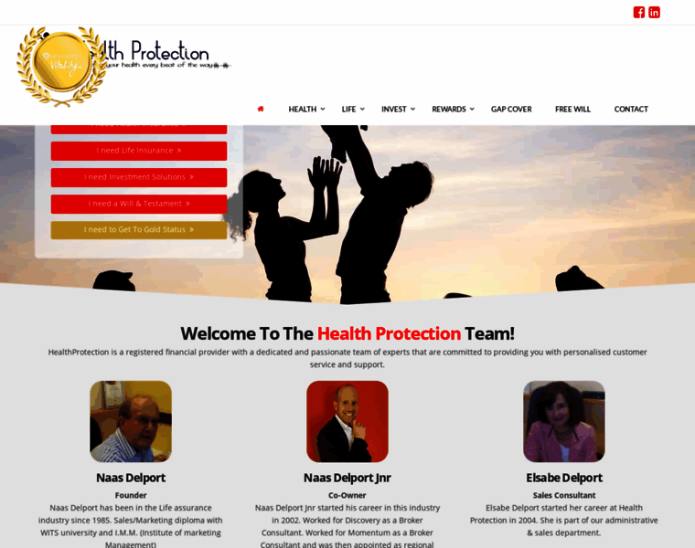 Healthprotection.co.za thumbnail