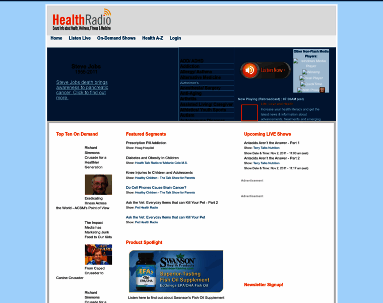 Healthradio.net thumbnail