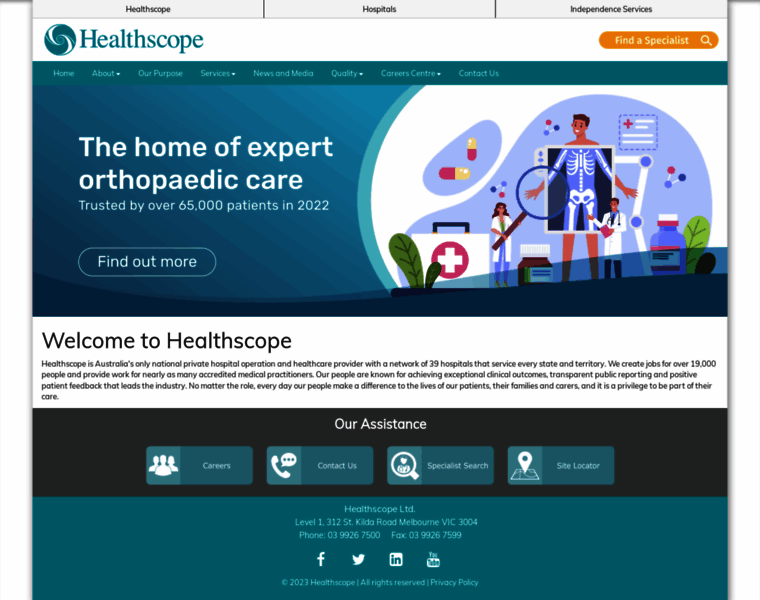 Healthscope.com.au thumbnail