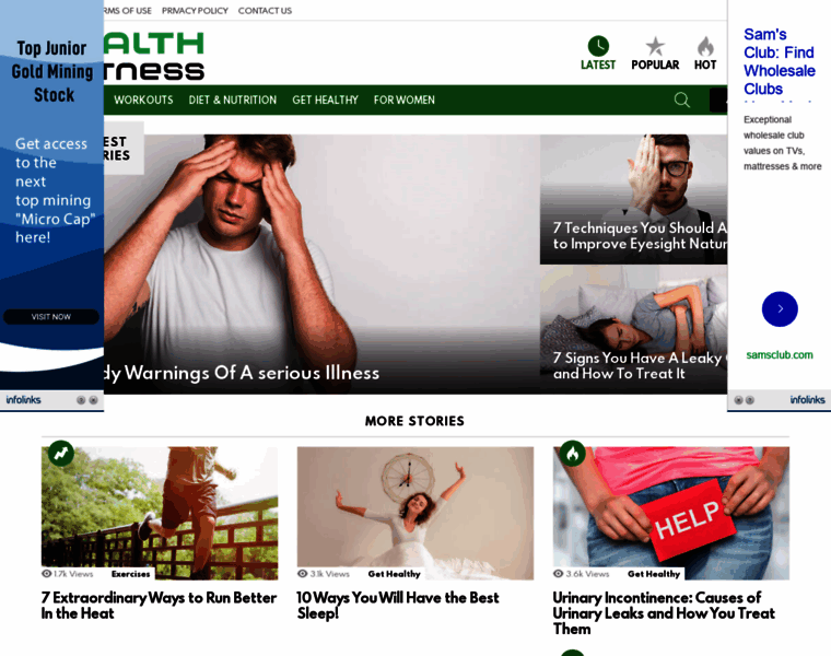 Healthsfitness.com thumbnail