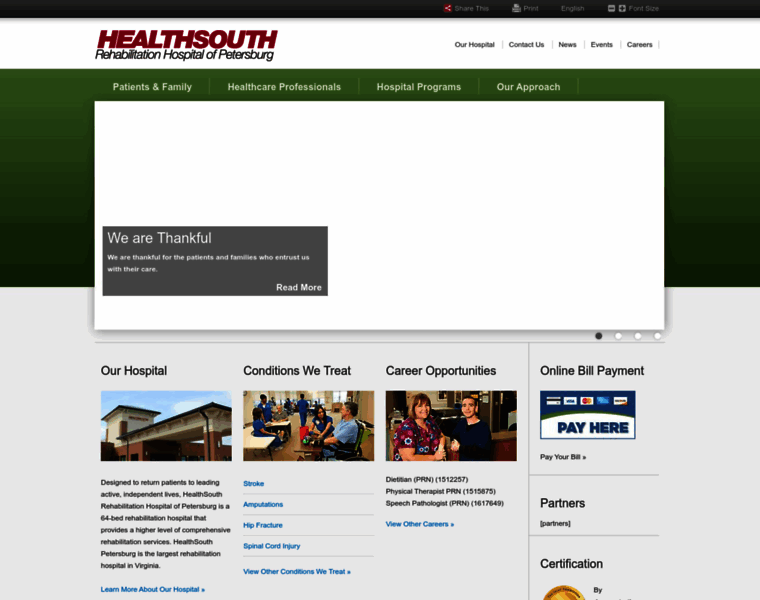 Healthsouthpetersburg.com thumbnail