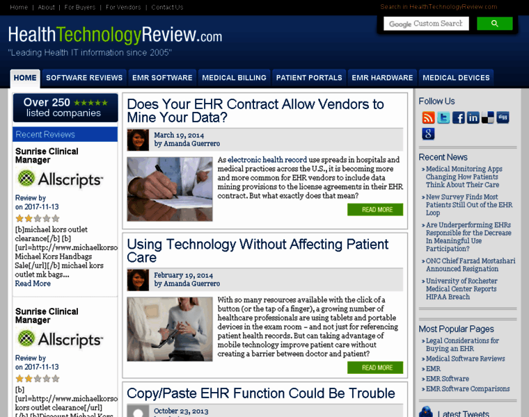 Healthtechnologyreview.com thumbnail